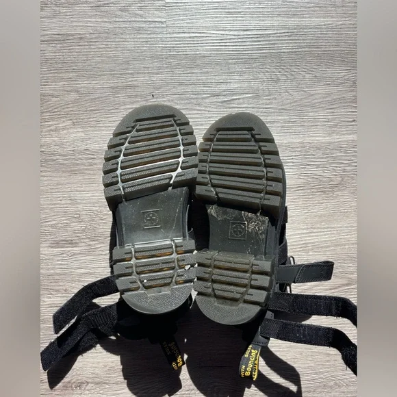 Dr Martens Ricki gladiator Black Nappa Sandals - Picture 10 of 12